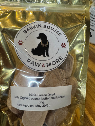 Freeze Dried Banana, Organic Peanut Butter Kefir Barkin Boujee