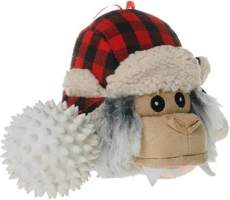 Thumbnail: Tall Tails Yeti 2 in 1 Holiday Head Dog Toy