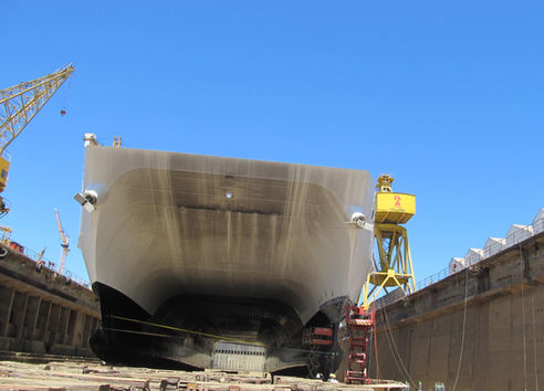 Damage survey and subsequently follow of a hull damage to a fast ferry Allan Palmgren Mari