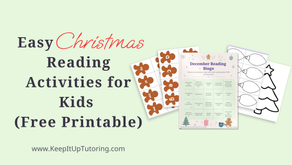Easy Christmas Reading Activities for Kids (Free Printable)