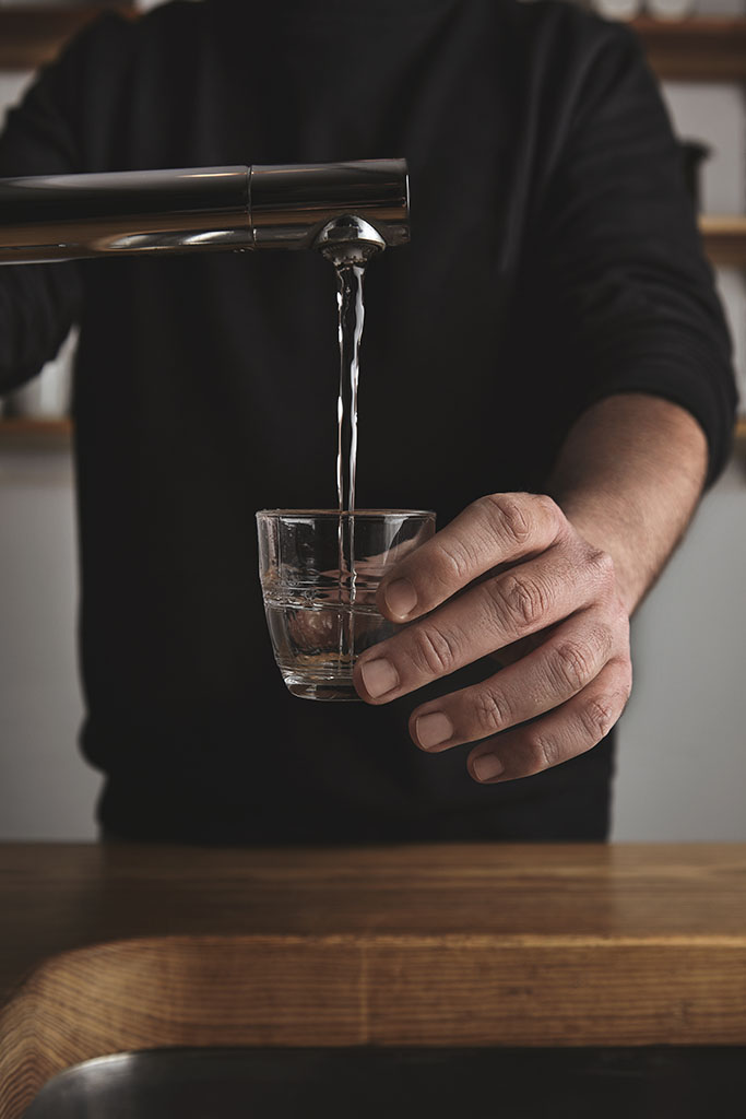 Professional water treatment system removing chloramine from Sarasota home water supply
