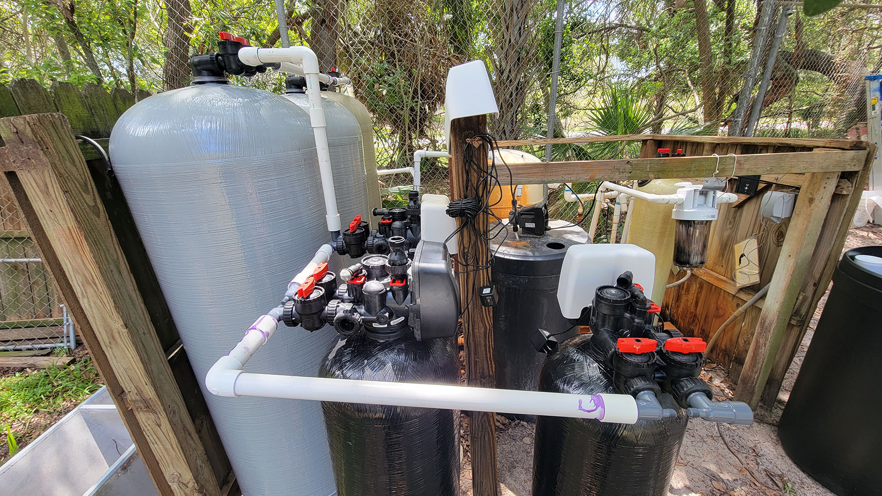 Advanced commercial well water treatment system in Sarasota by Aqua-Wise