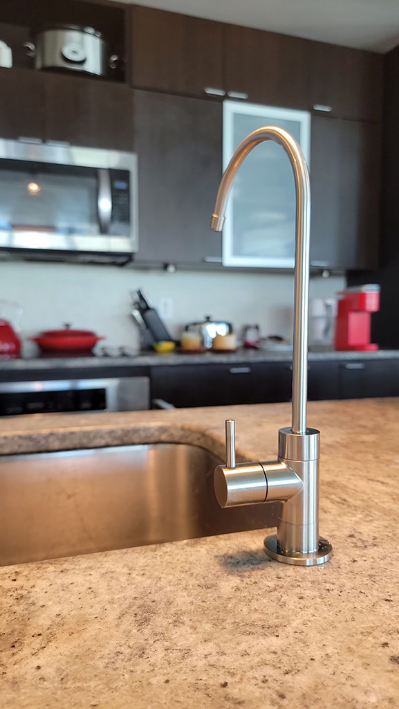 Residential Reverse Osmosis system water filter installation