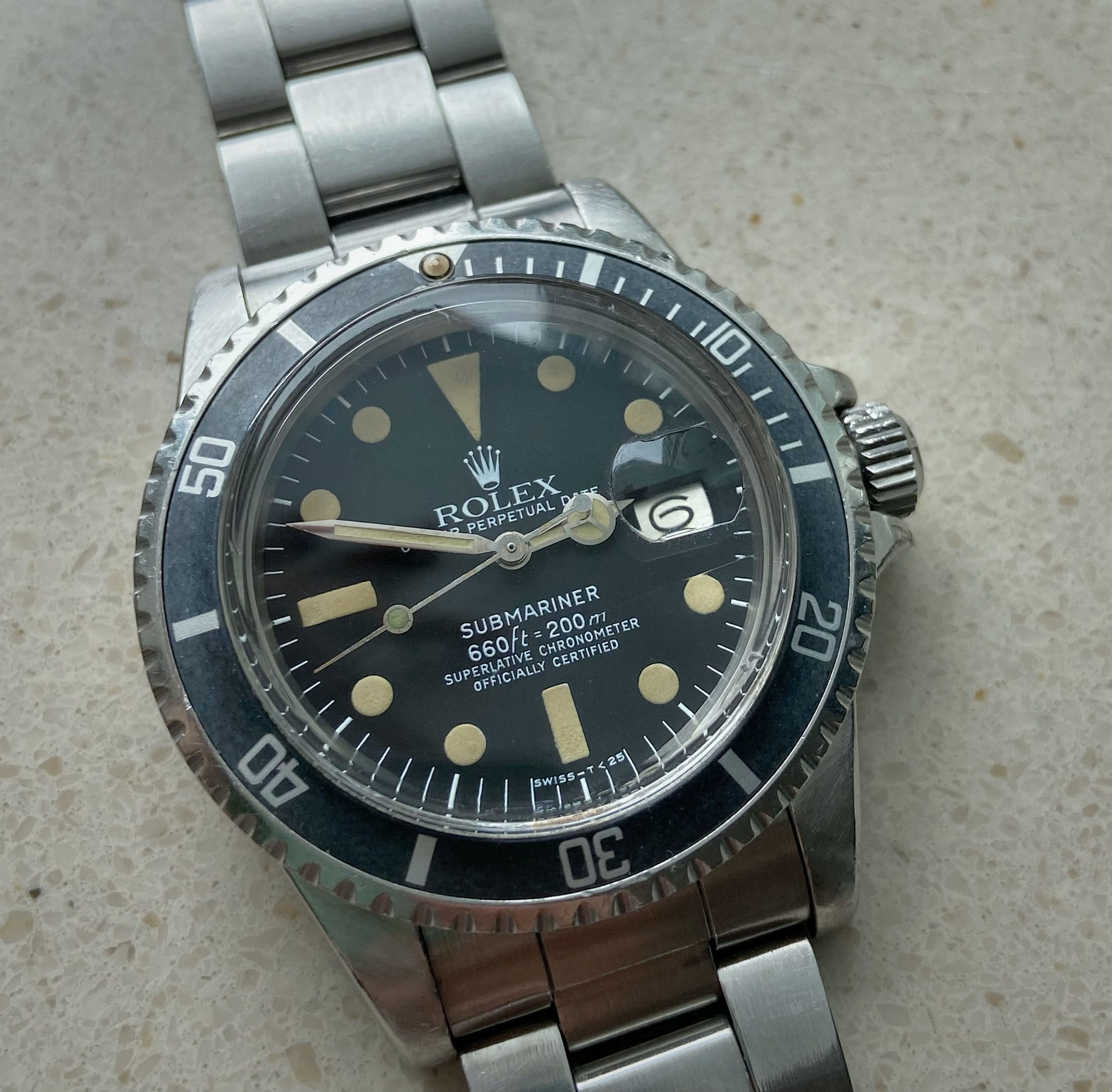 1977’ Rolex Submariner Date 1680 mk.1 white