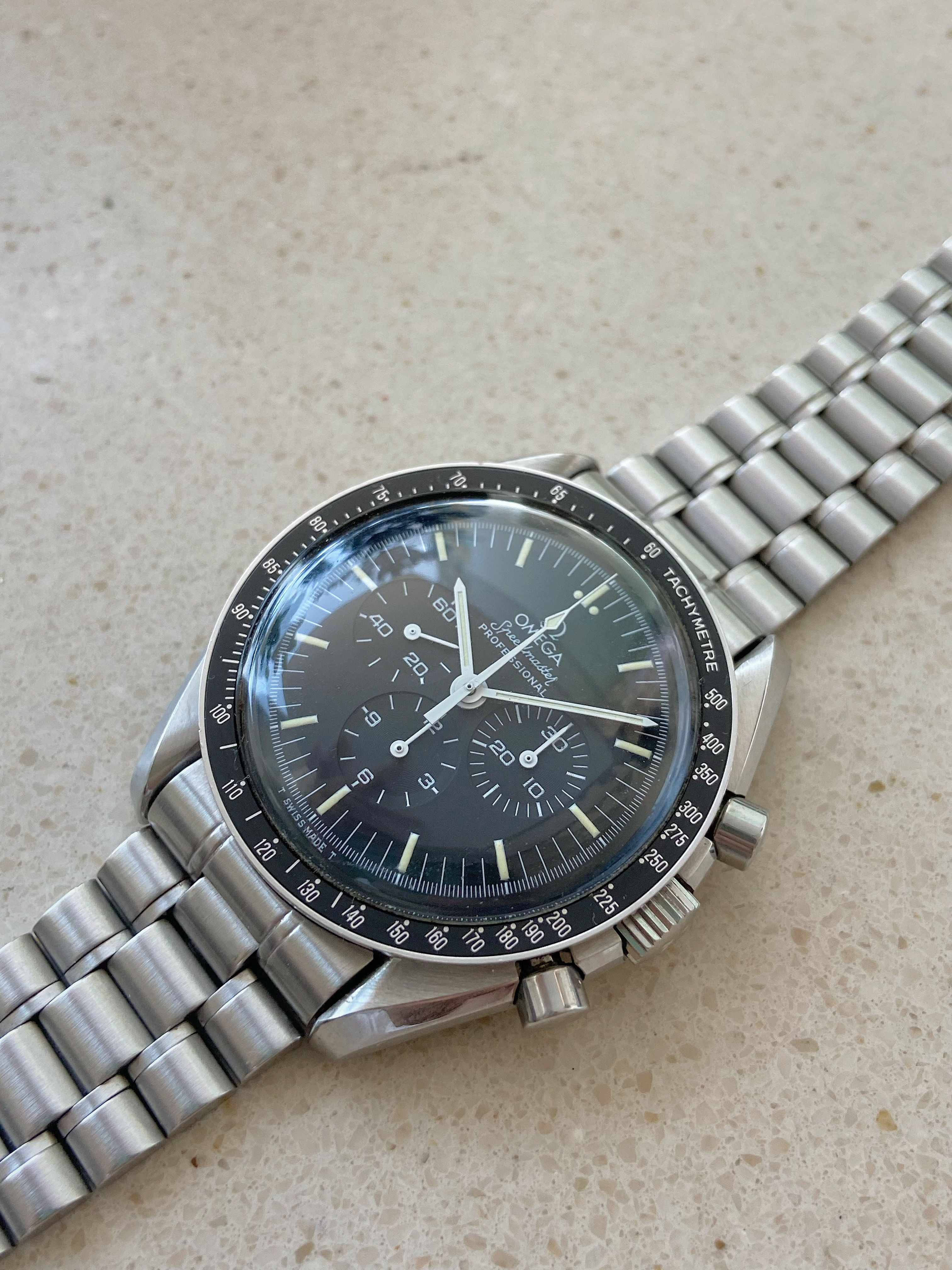 89’ Omega Long R, 145.022 Speedmaster Professional
