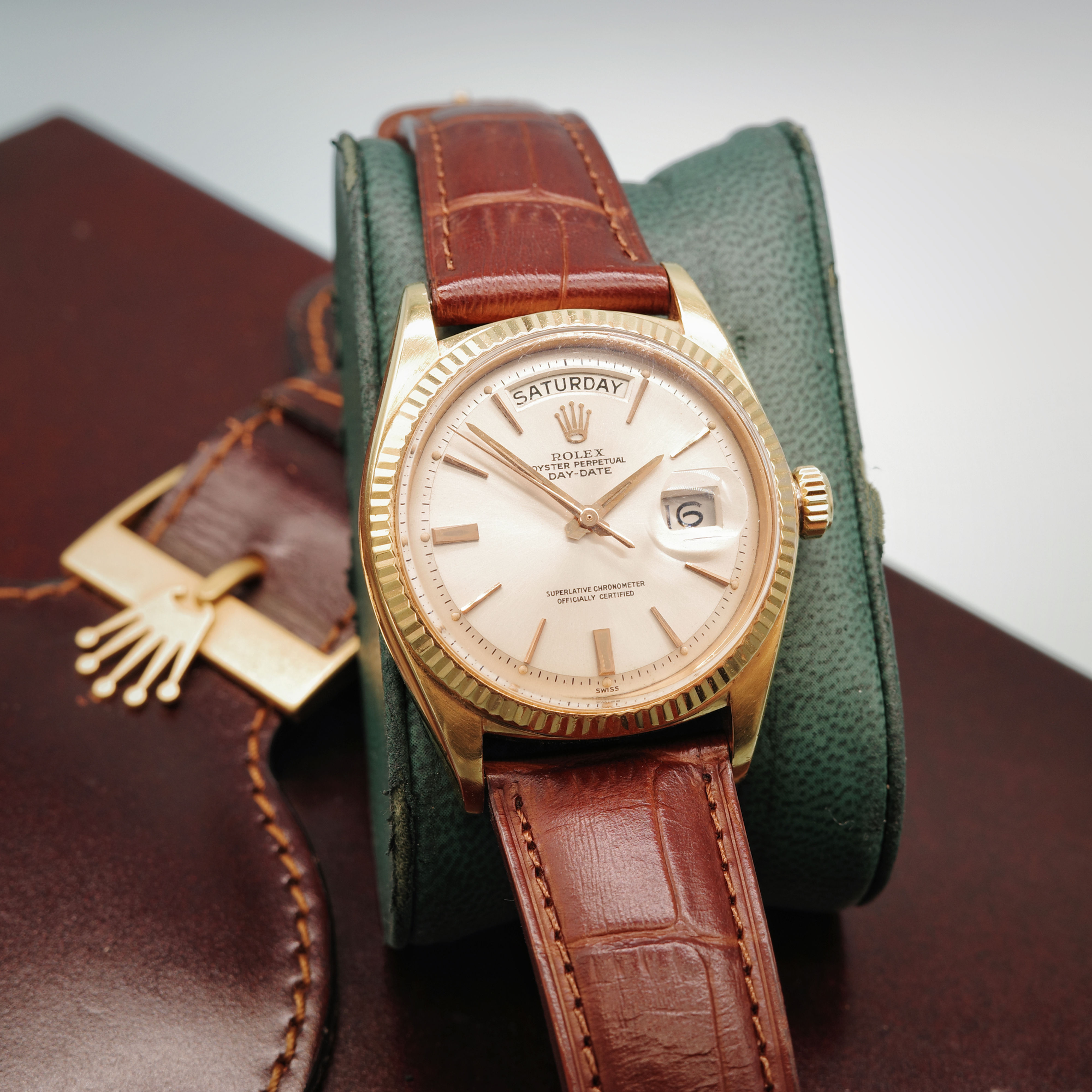 1961 Rolex Day-Date 1803 Wideboy Silver Dial