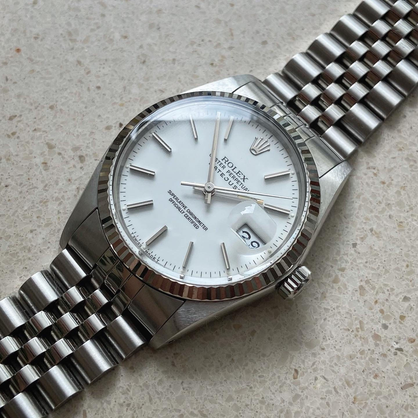 87’ Porcelain Dial Rolex 16014 Datejust