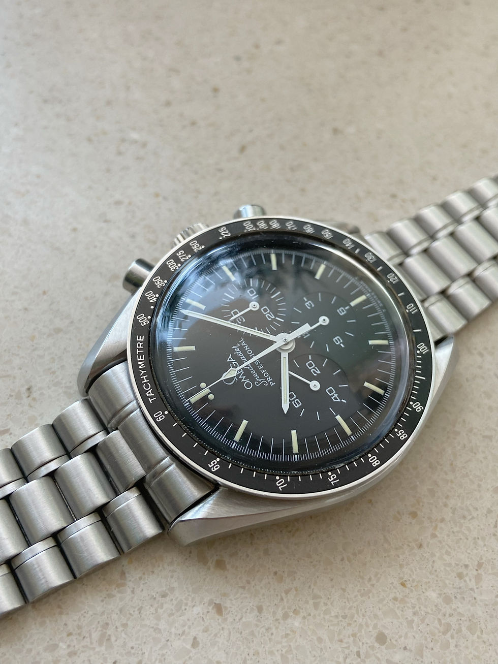 Thumbnail: 89’ Omega Long R, 145.022 Speedmaster Professional