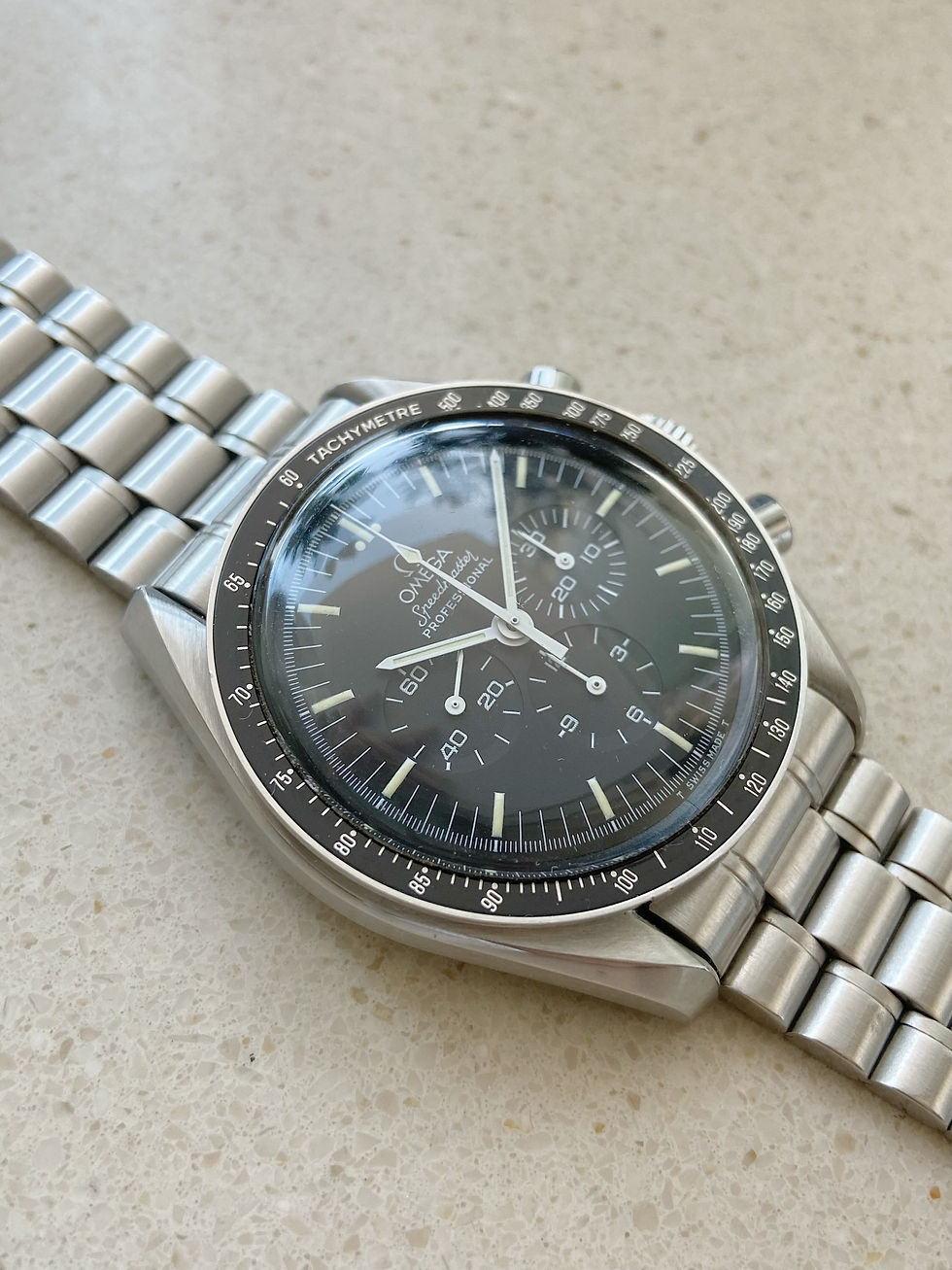 Thumbnail: 89’ Omega Long R, 145.022 Speedmaster Professional