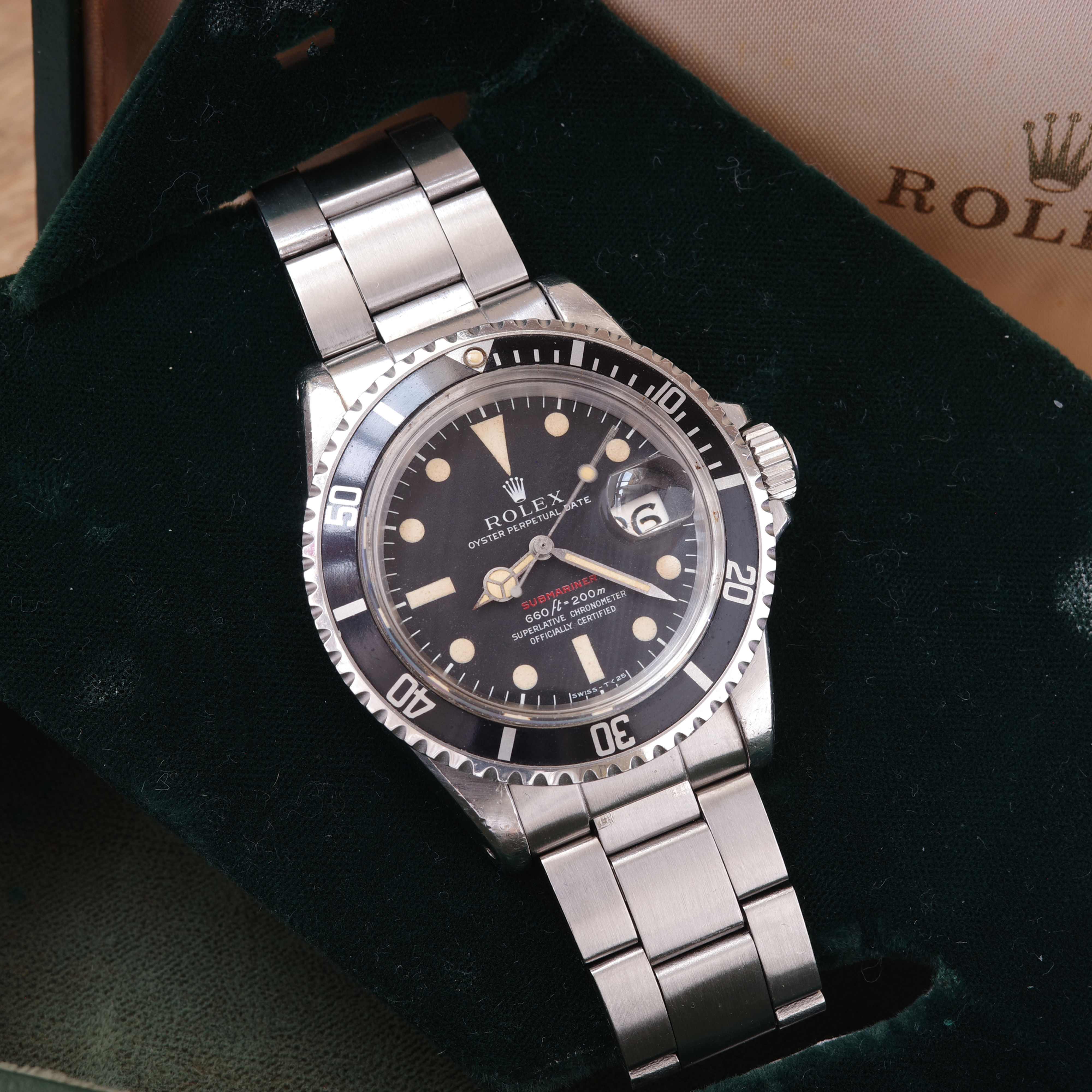 1970, Rolex Submariner Date 1680 single red Mk.5