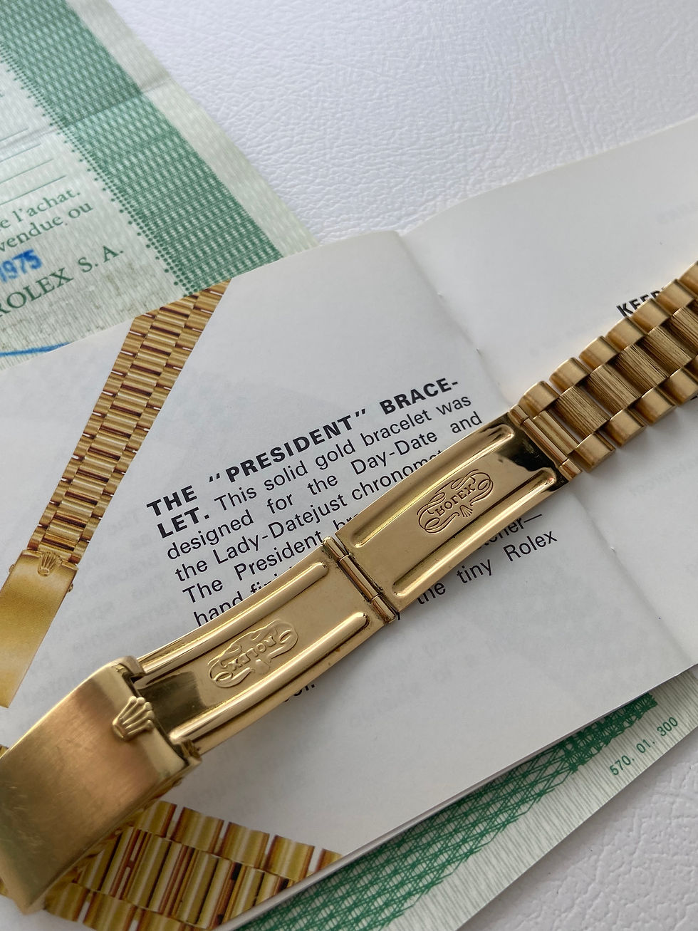Thumbnail: 1975’ Rolex Day-Date 1807 Bark bezel with Punch paper
