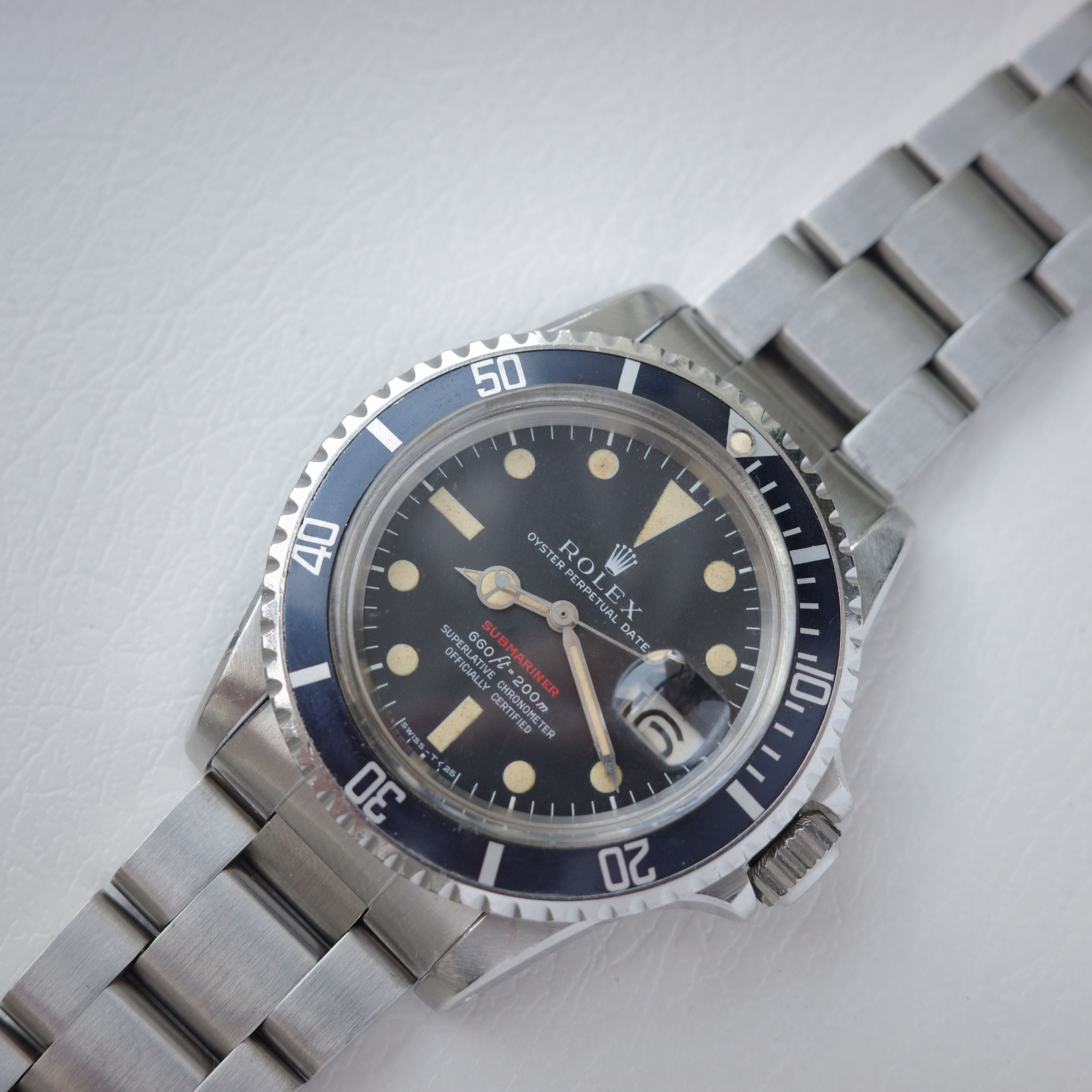 1970, Rolex Submariner Date 1680 single red Mk.5