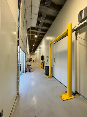 refrigerated seafood processing plant under construction