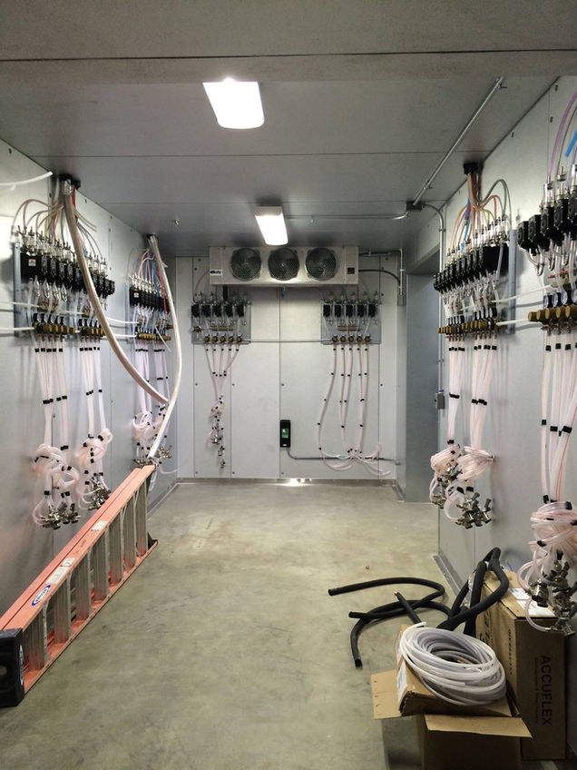 walk-in beer cooler