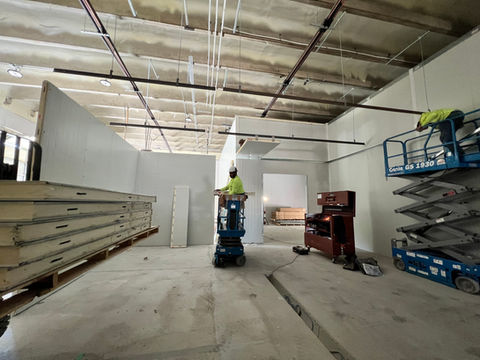 constructing a refrigerated warehouse