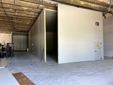 constructing a refrigerated warehouse