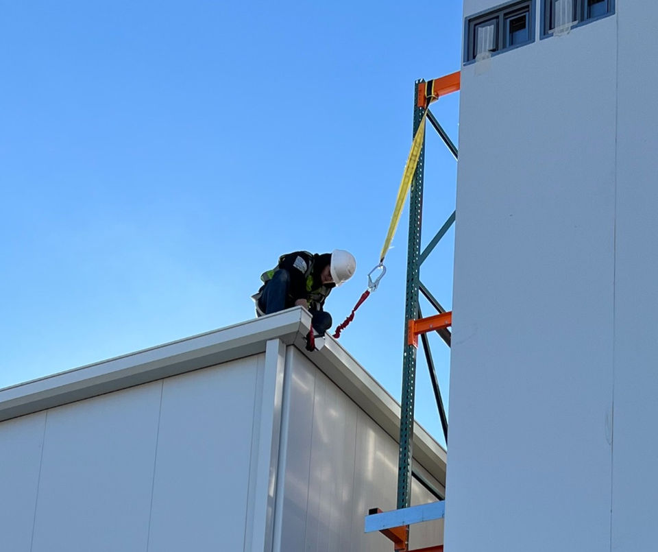 constructing a refrigerated warehouse