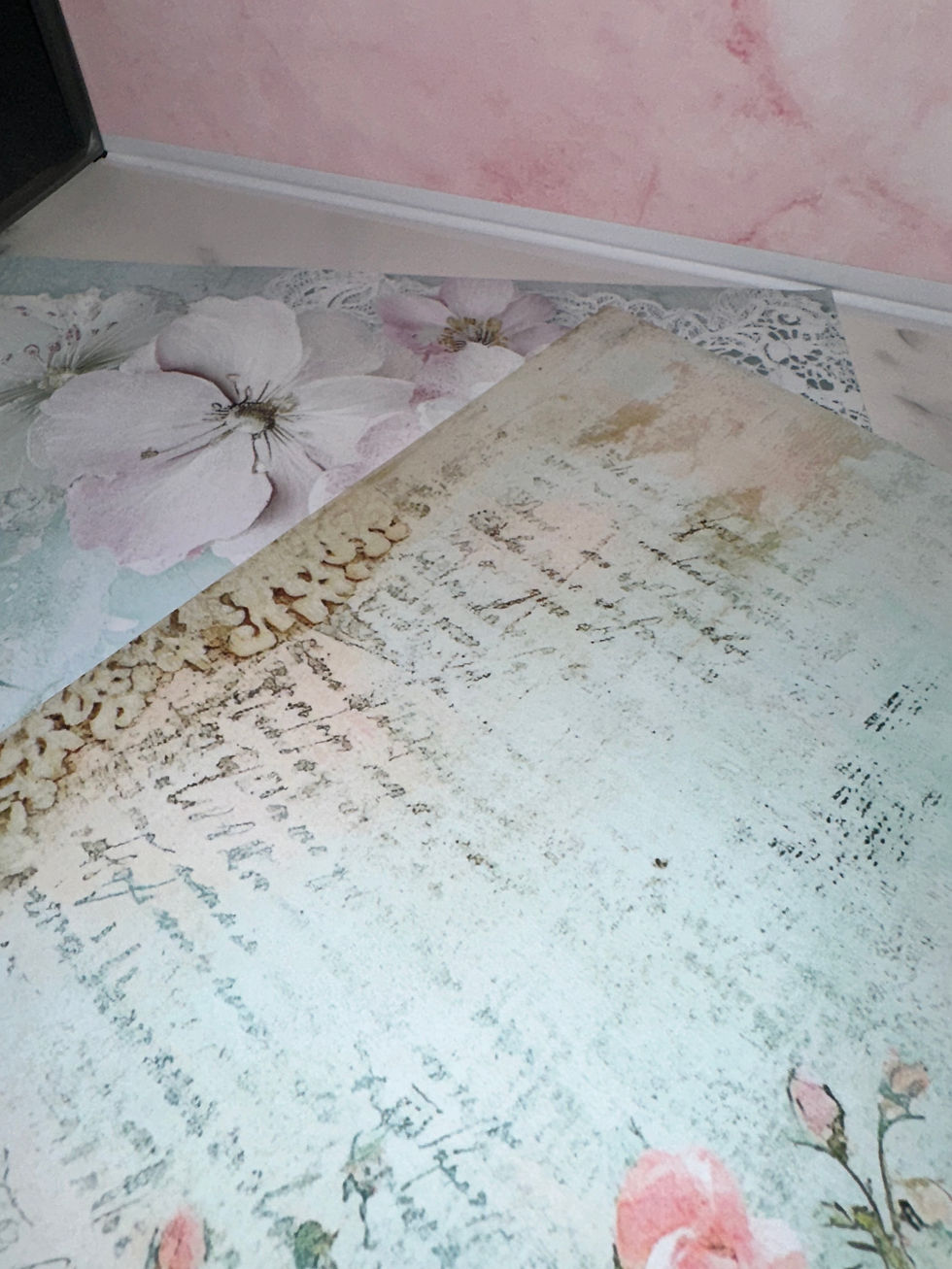 Thumbnail: Winged Melodies Journal papers kit