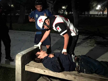 Golpea rama a peaton en la Alameda