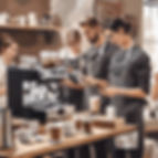 Coffee training studio with coffee machine, coffee trainer and students.jpg