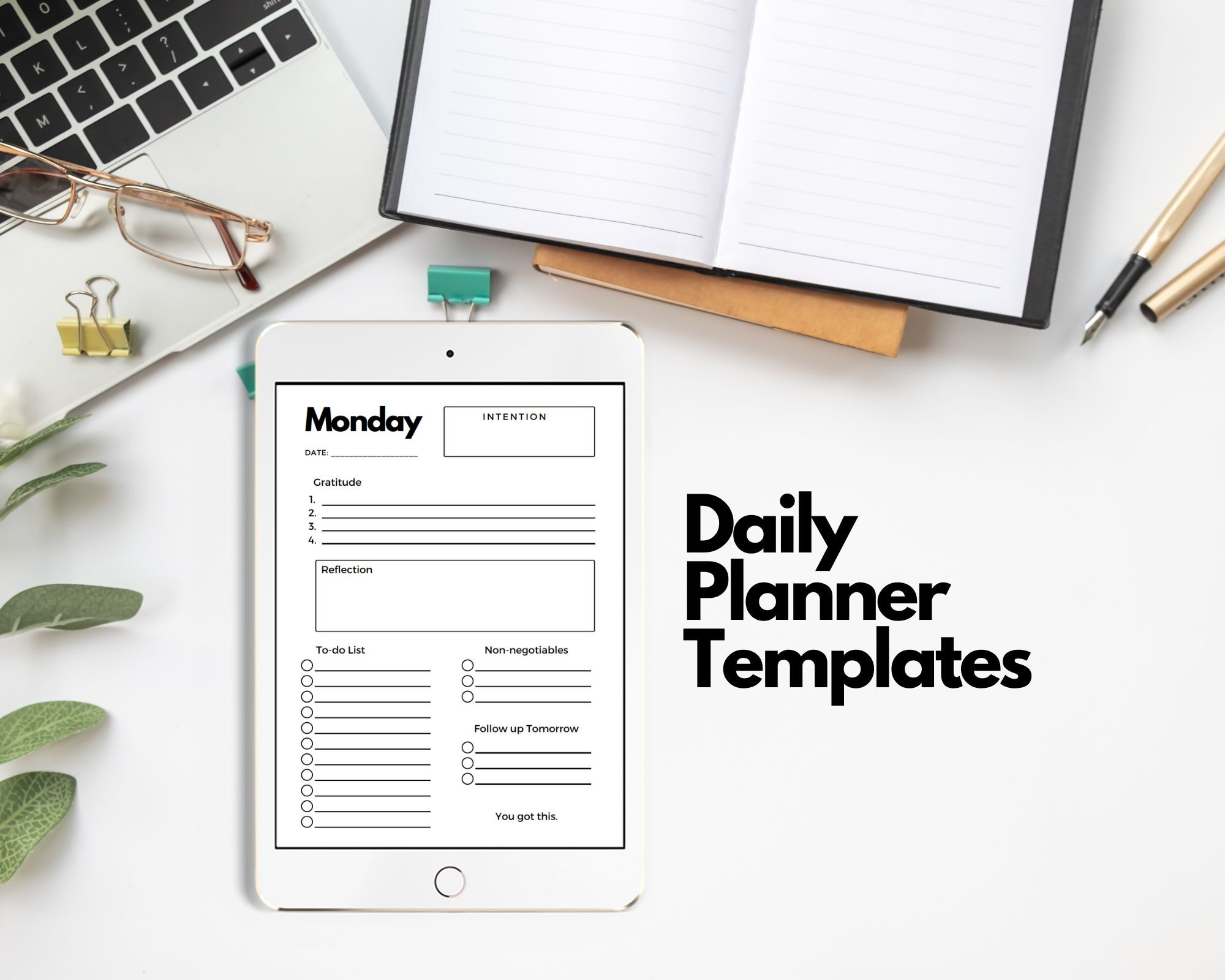 Daily Planner and Goal Setting Templates