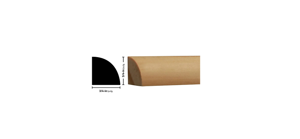 3/4" Pine Quater Round