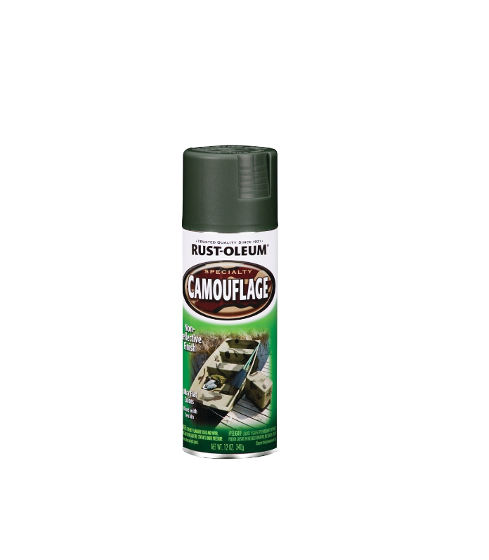 Specialty Camouflage Spray Paint, Ultra Flat Deep Forest Green