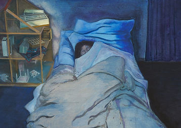 Arjan-van-Helmond-Sleeping-Figure-2-2024.-Gouache-en-acryl-op-doek-93-x-80-cm-Courtesy-van