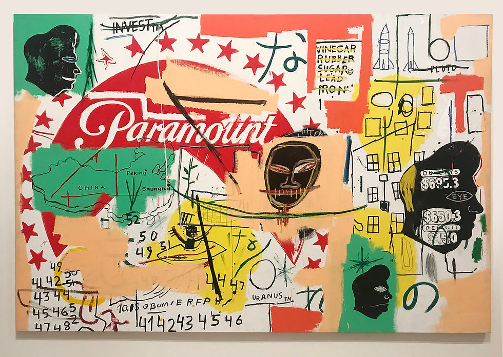 Jean-Michel Basquiat & Andy Warhol, Paramount, 1984. Acrylic paint on canvas