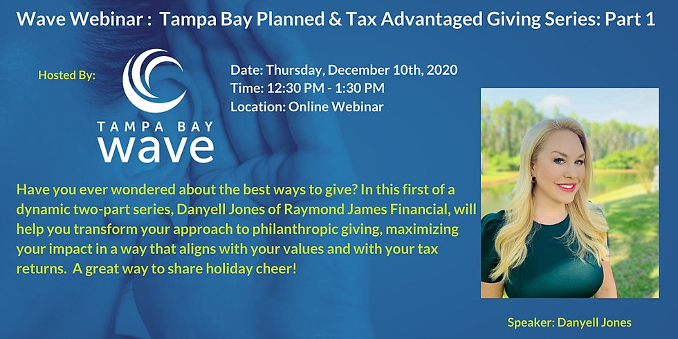 Planned & Tax Advantaged Giving Series: 1