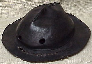 British Vintage Leather Hard Hat