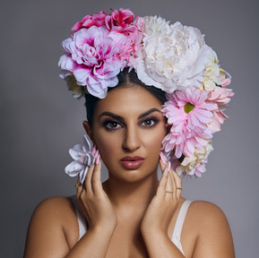Event makeup for photoshoot with flawless finish by MarthaK Makeup