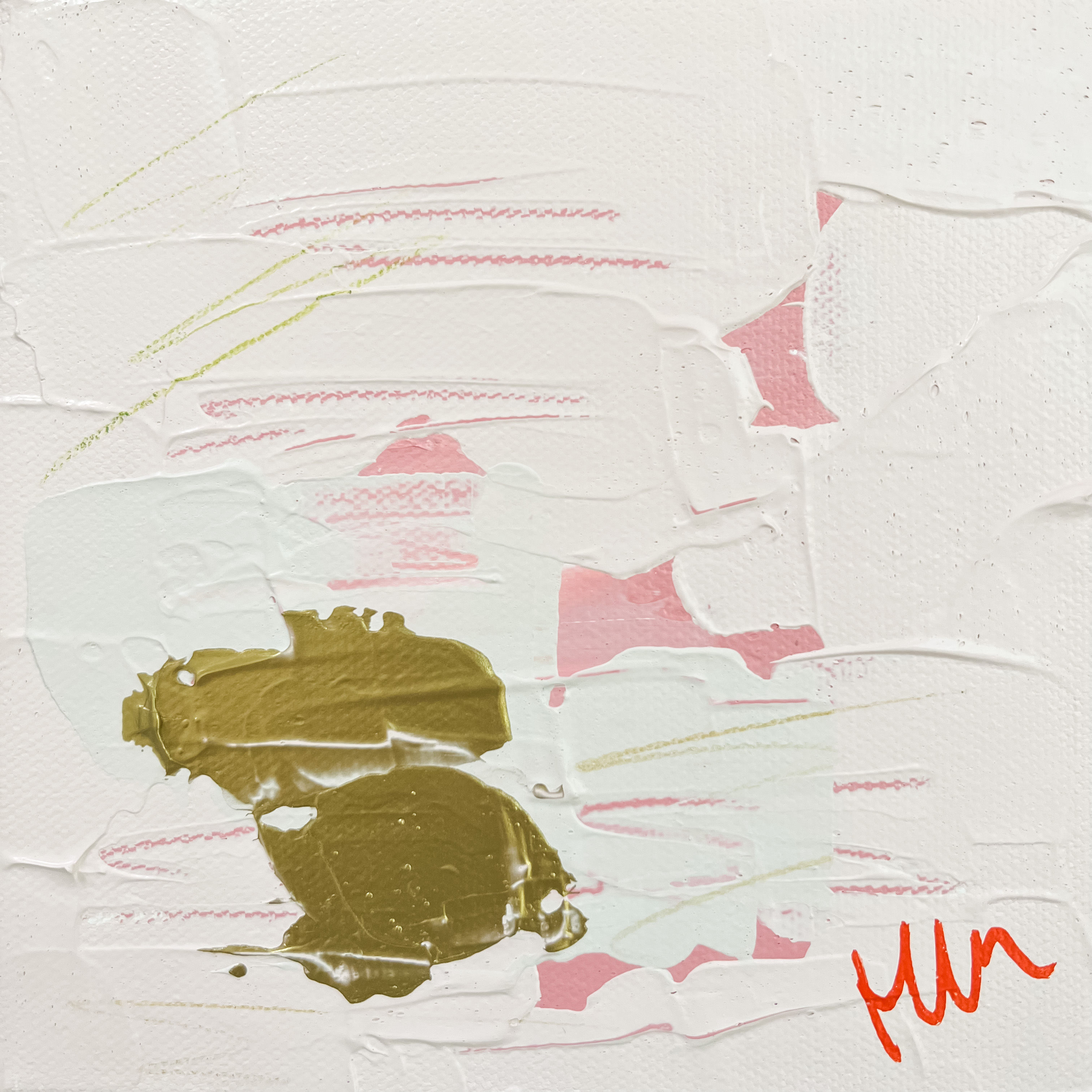 Sugar Plum Abstract - 6" x 6"