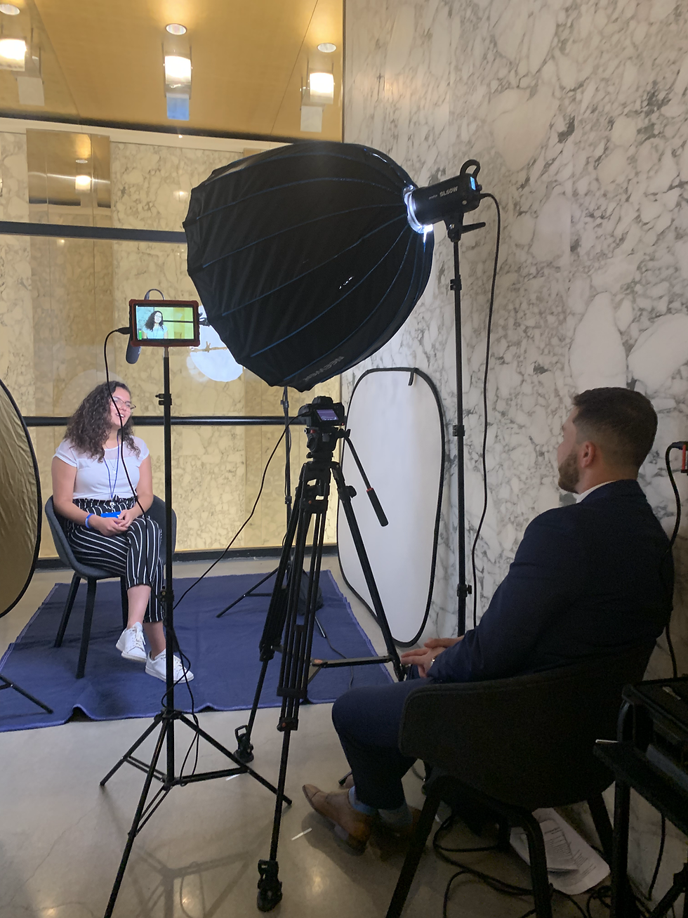 Interviewing people at the Next Gen Summit 2019