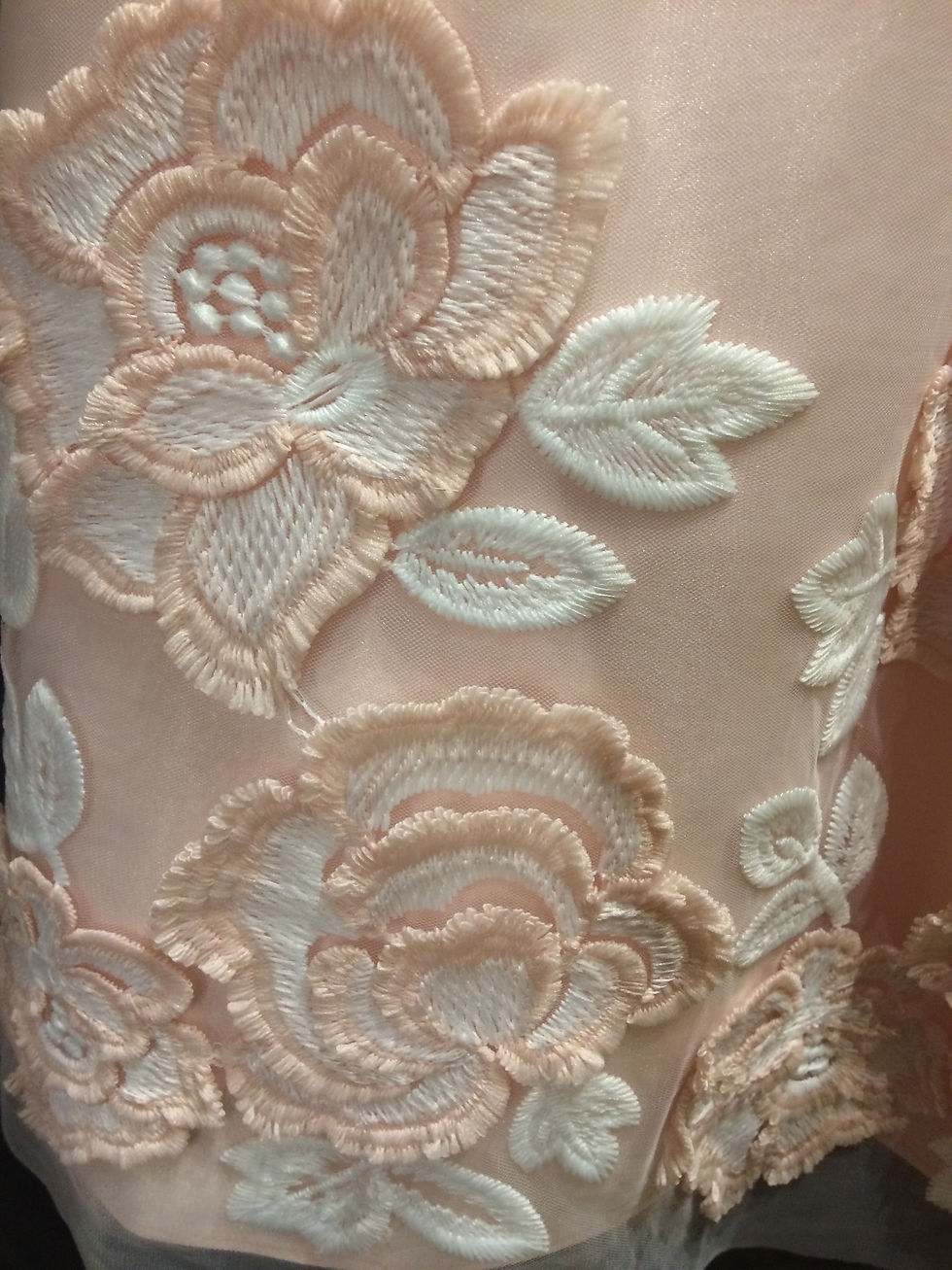 Thumbnail: Flowers on Bottom Ivory Dress