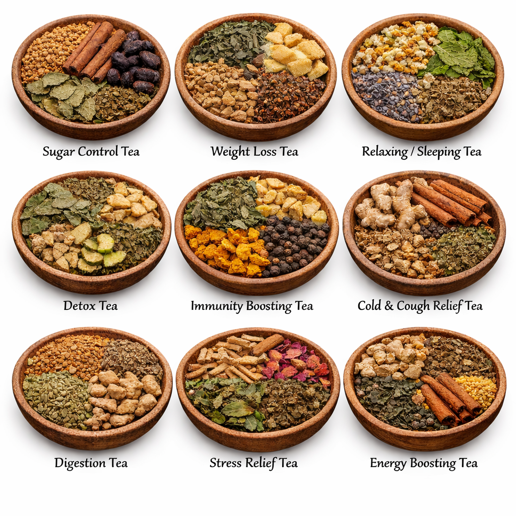 Herbal tea natural organic Relaxing sugar control 9 variations