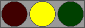 English: Traffic light "Flickering Yellow...