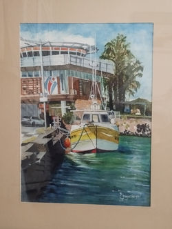 06 - Bateau jaune dans le Port de Saint-Pierre