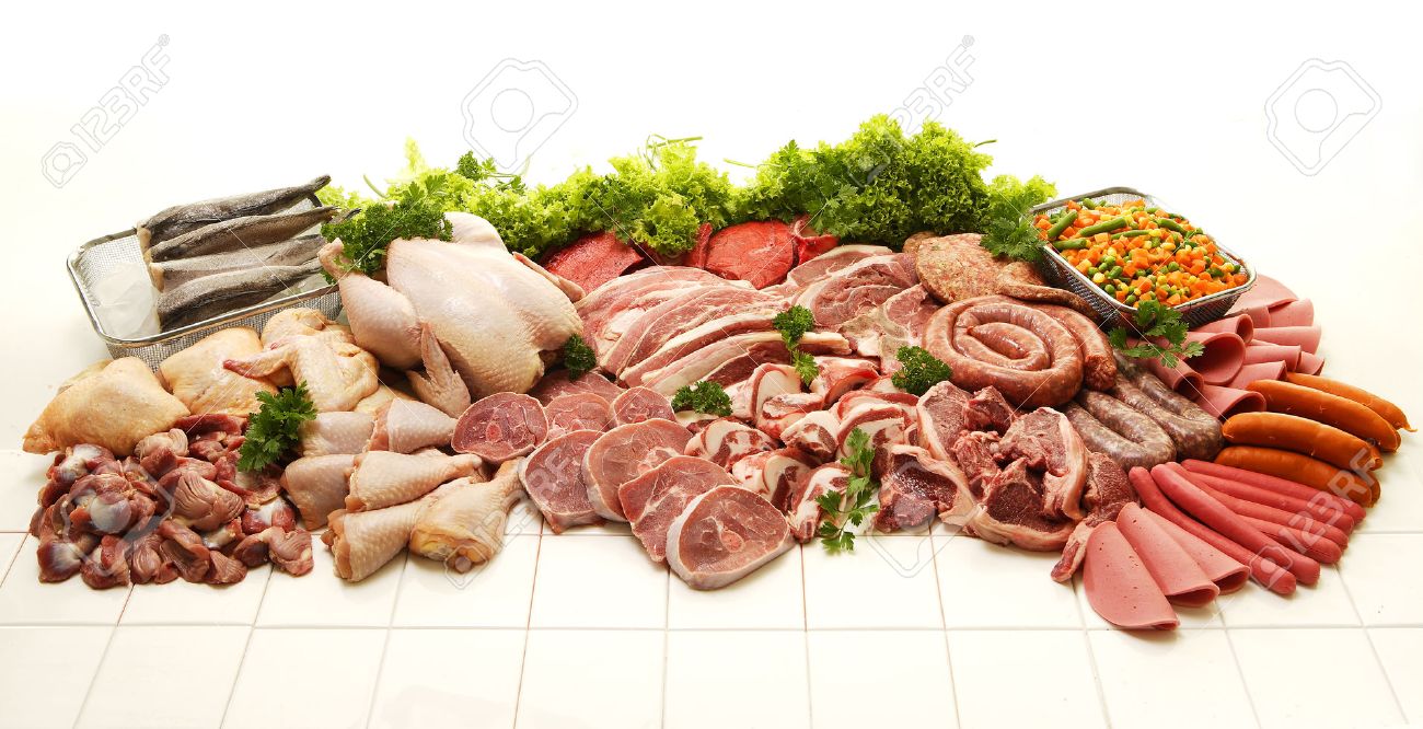 Arranged Food and Objects