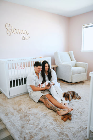 Beautiful in-home newborn photography session in Cypress, California. I travel throughout Orange County creating relaxed newborn portraits in the comfort of your home.