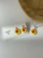 Miniature : Collier tournesol au micro crochet 