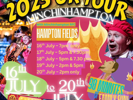 Colourful Tequila Circus promotional poster