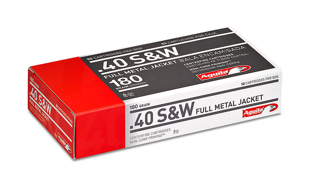 AGUILA 40 S&W 180GR FMJFN