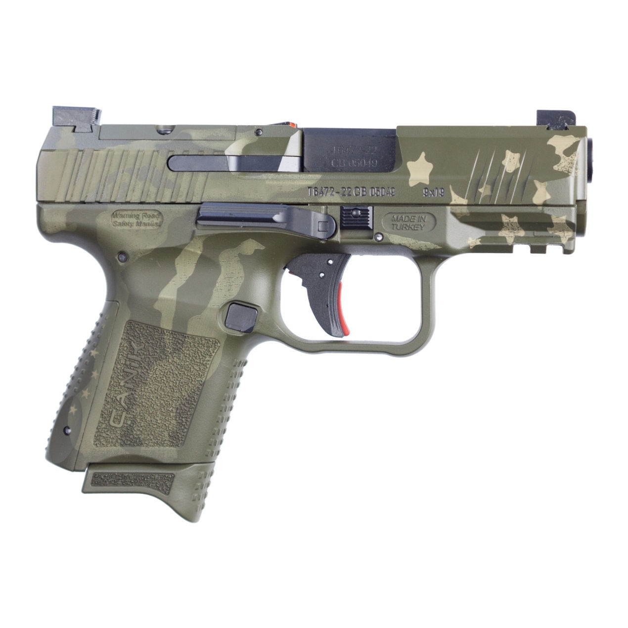 CANIK TP9 ELITE SC WTP GREEN 9MM 3.6'' 12-RD/15-RD SEMI-AUTO PISTOL