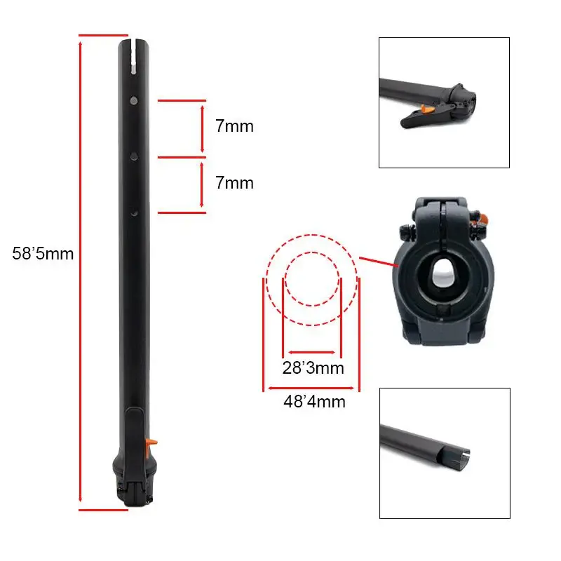 Miniaturbild: Lenker Mast Kukirin G2 Pro ab 2024