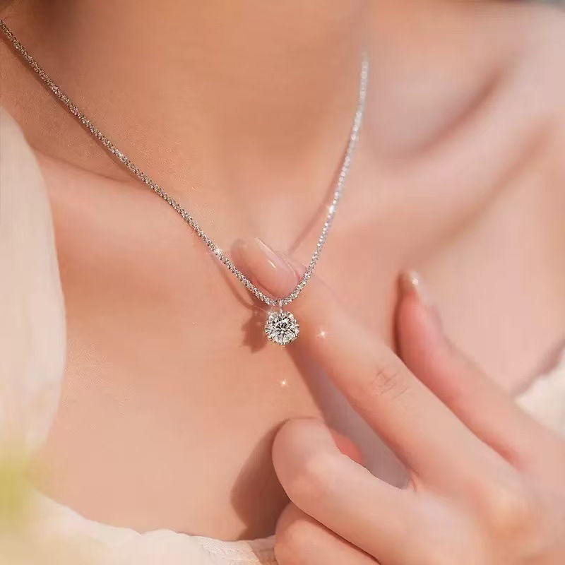 Thumbnail: The Radiant Solitaire Tennis Necklace