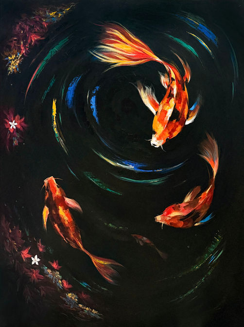 Acrylic painting Still Becoming