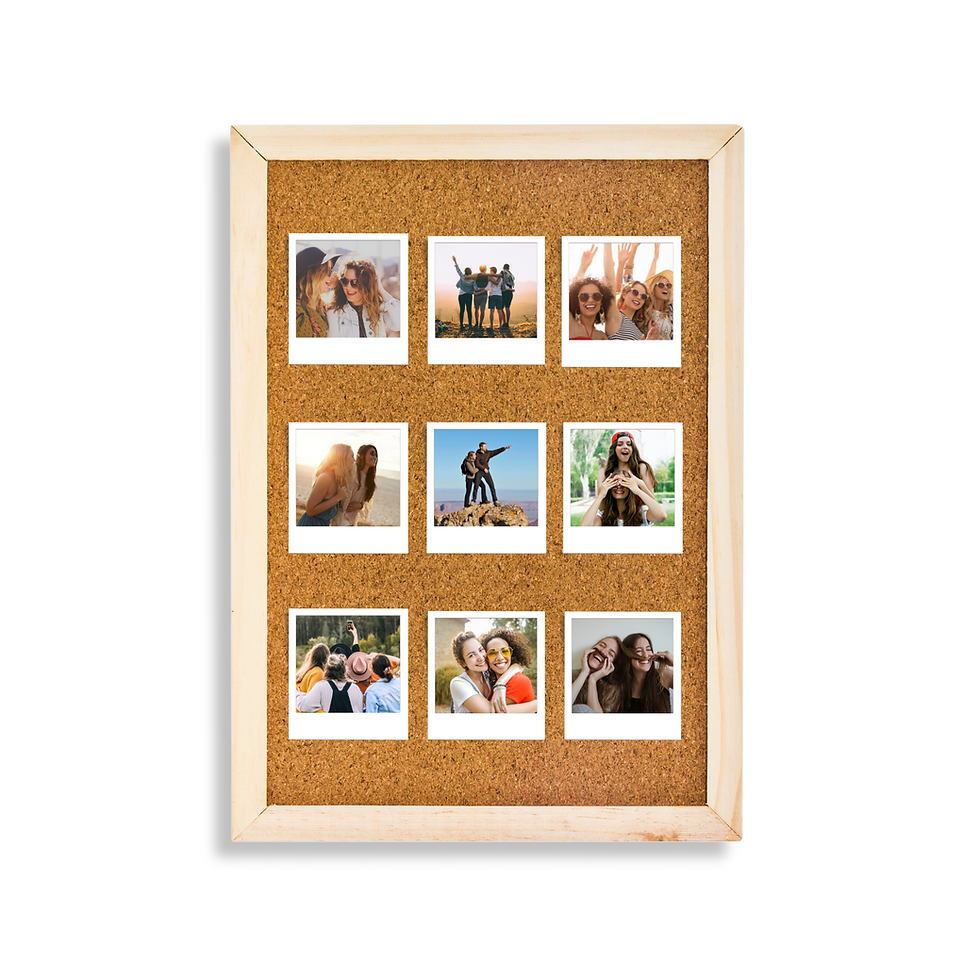 Corcho 30x40 + 9 fotos retro