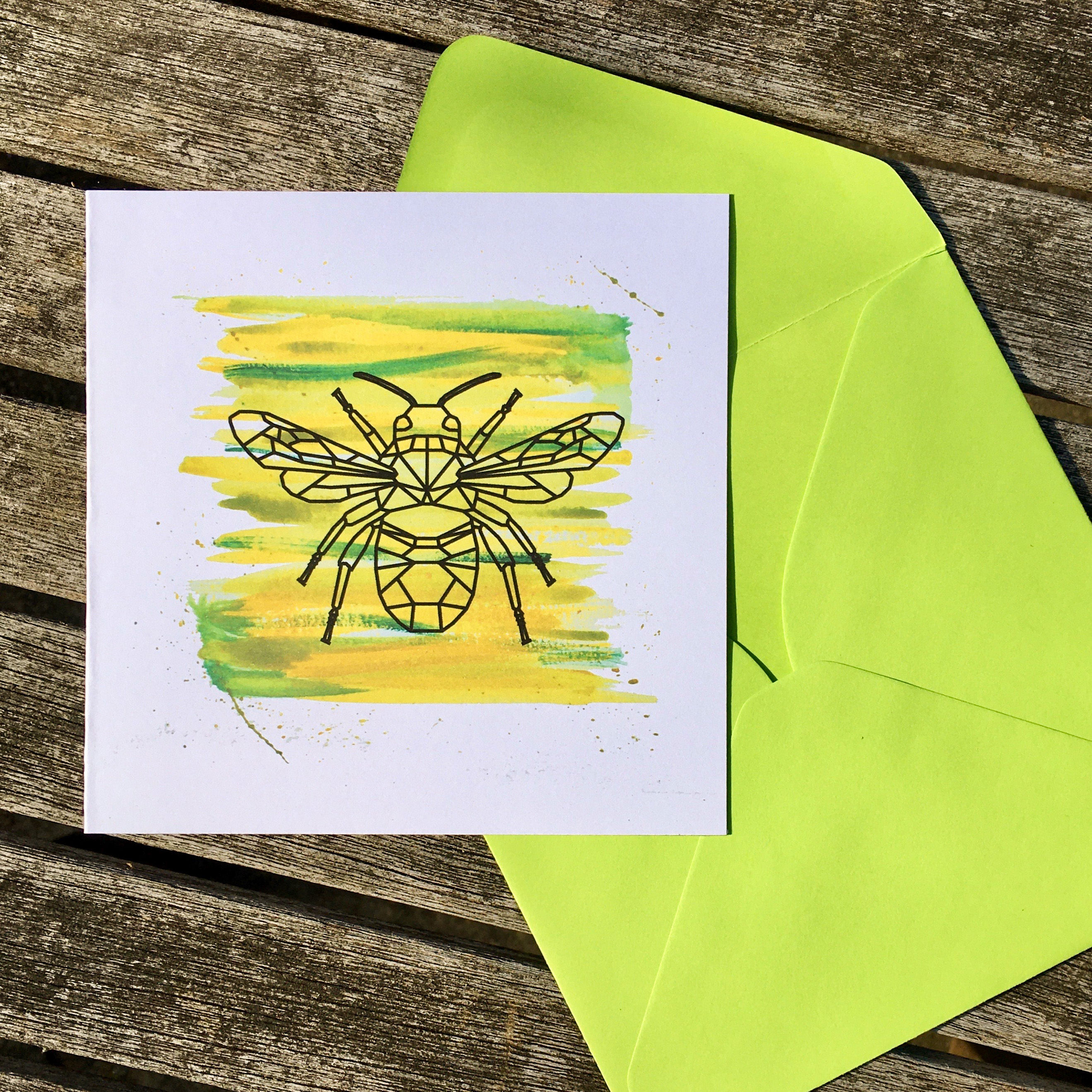 Insect Geometric Card