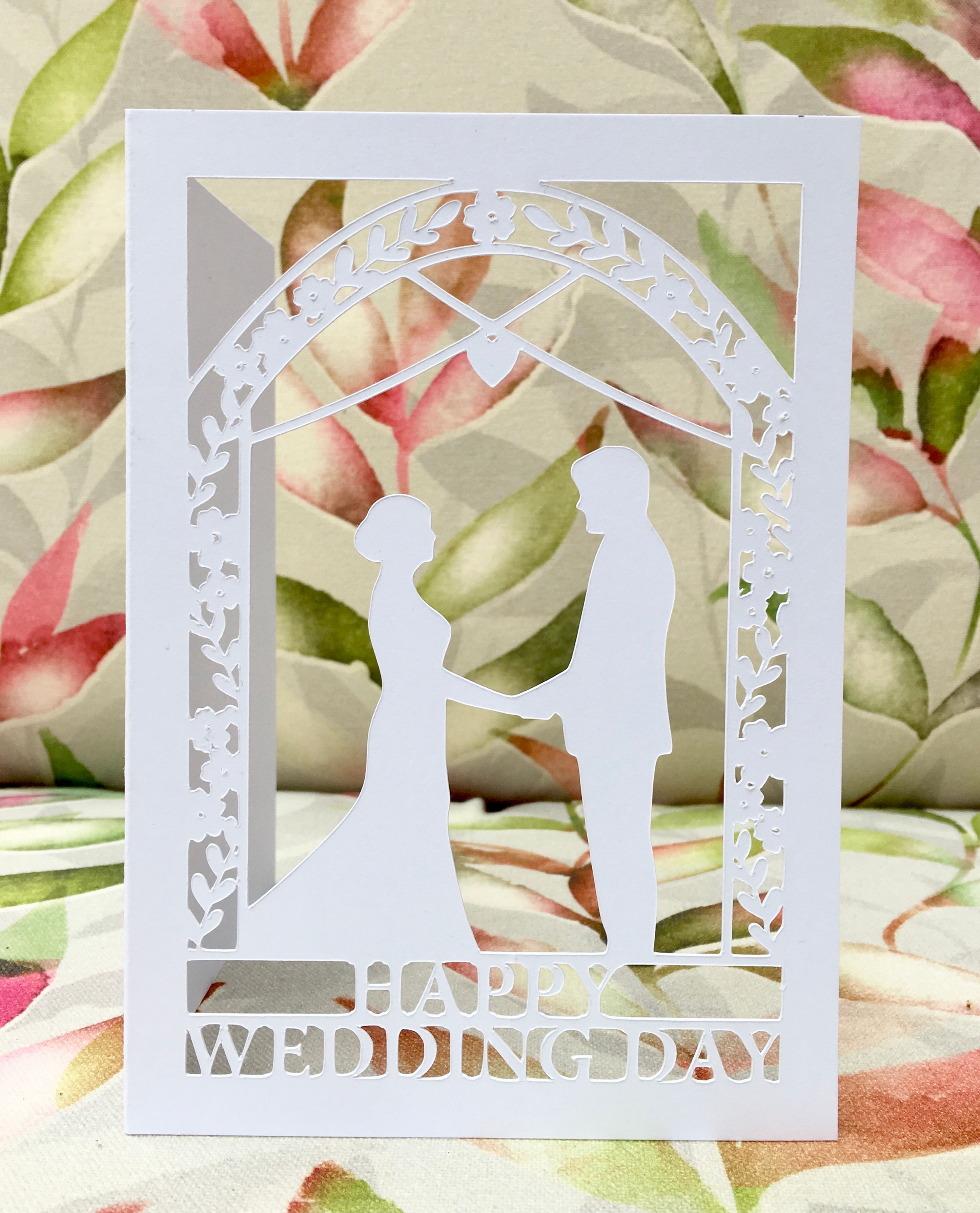 Wedding Day Cutout Card